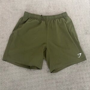 Gymshark Green Athletic Shorts 5”